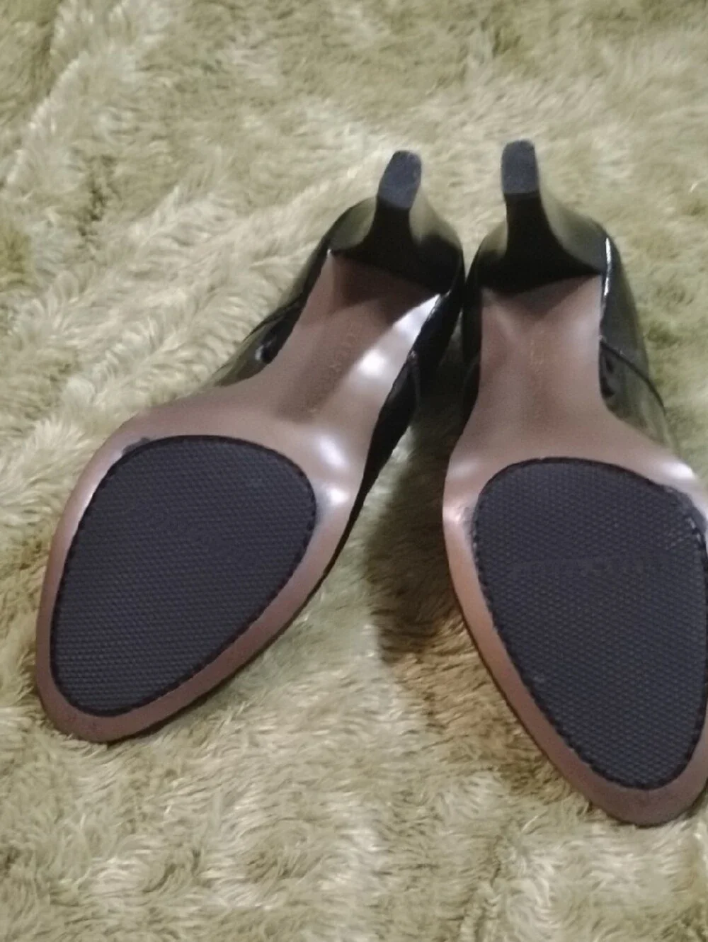 Ellen Tracy Black Patent Mary Jane High Heels